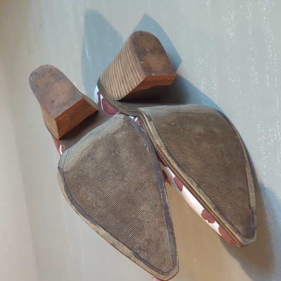 Barn Babe Cow Print Ankle Boots Brown White Block Heel size 10 - Picture 7 of 10